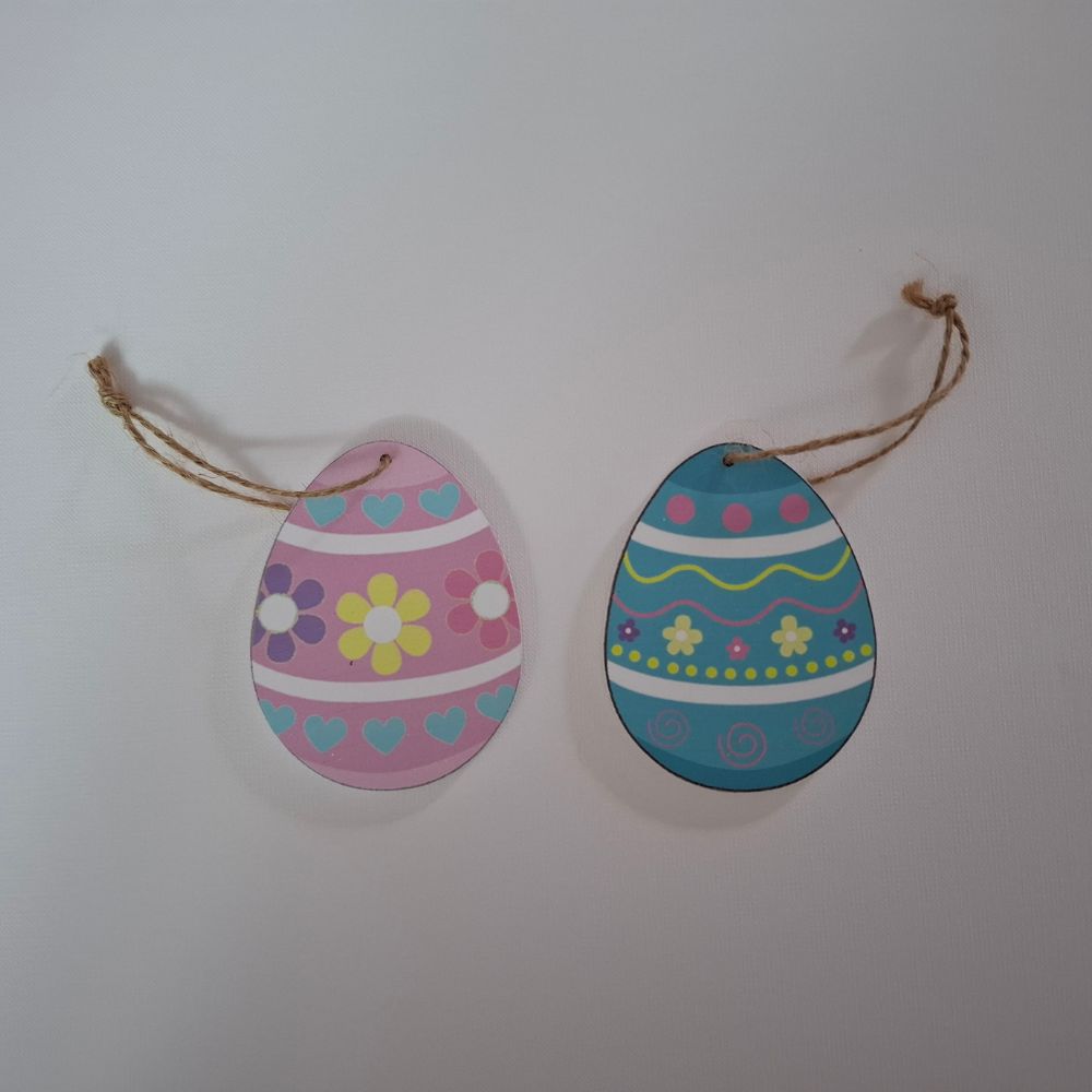 Ξύλινο Διακοσμητικό Αυγό, 2 χρώματα